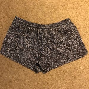 Lululemon Black and White Shorts